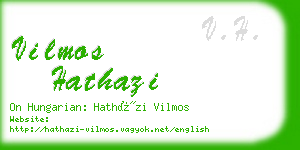 vilmos hathazi business card